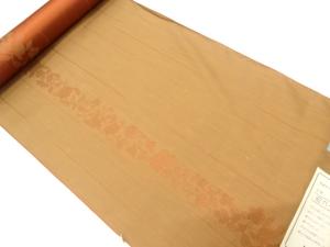 アンティーク　花鳥模様織り出し　雨コート地反物